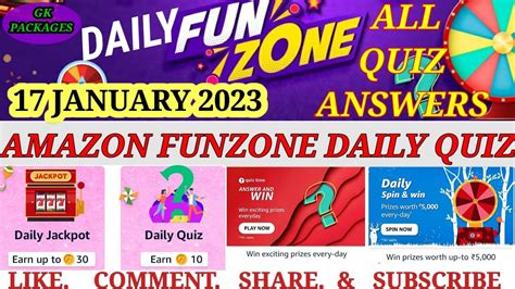 amazon fun zone jackpot quiz answers today india|Amazon FZ Coins Daily Quiz Answers Today .